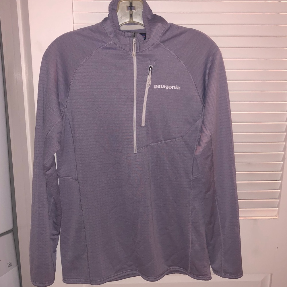 Patagonia lavender quarter zip